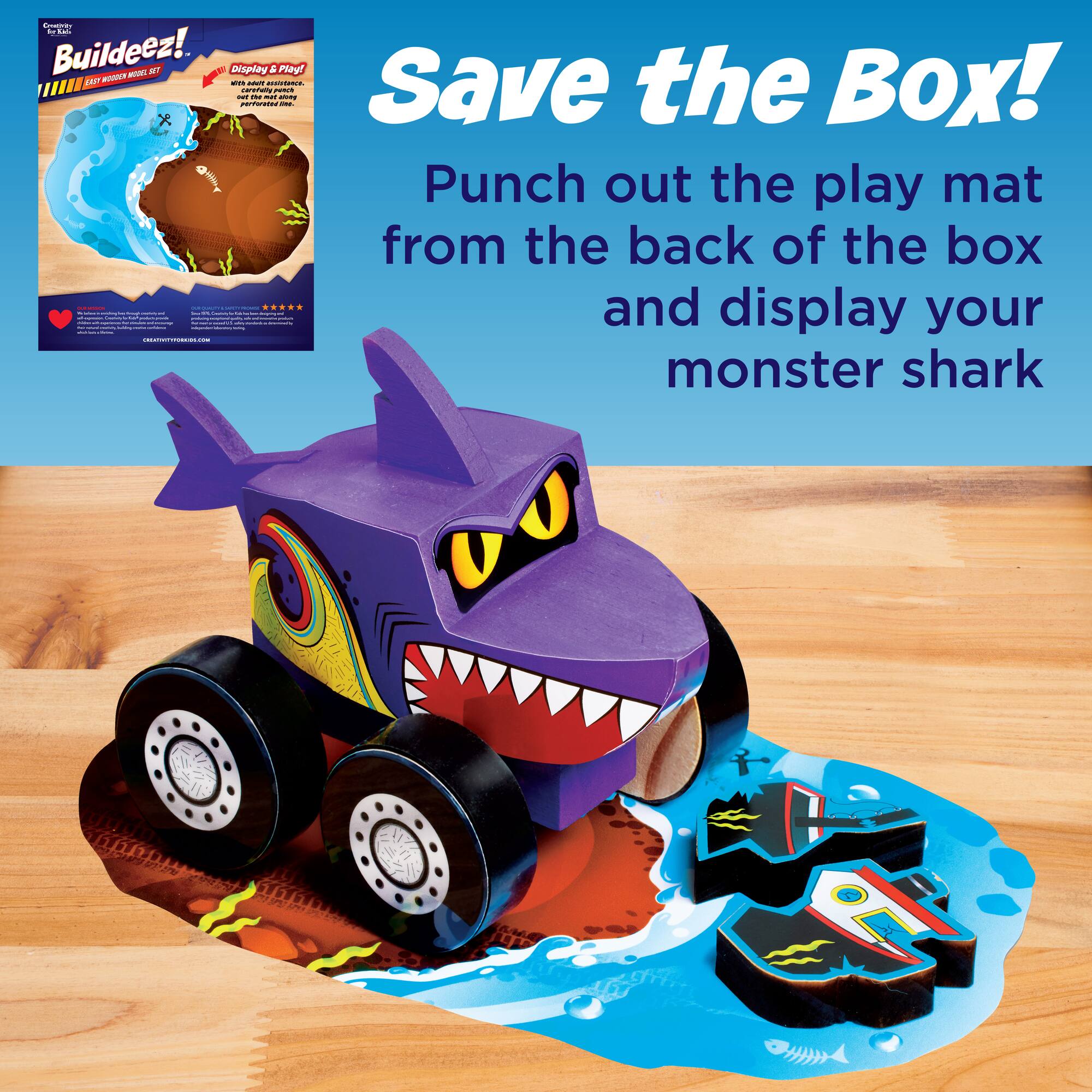 Creativity for Kids® Buildeez!™ Chomper Monster Shark Wooden Model Set